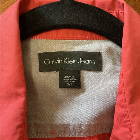 Young Mens Calvin Klein Cotton Shirt - Picture 4 of 5